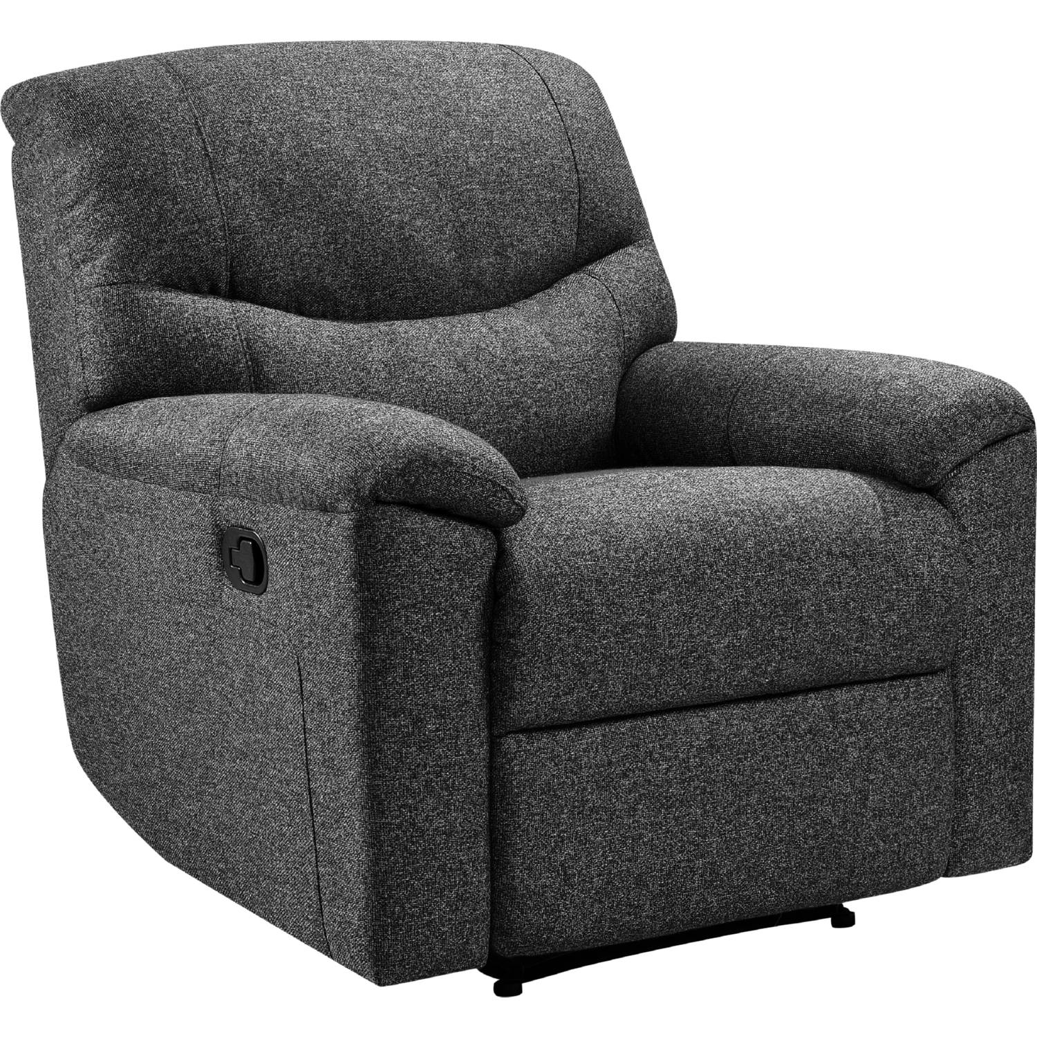 Lakeshore LS2820_Black Messier Manual Recliner in Black Fabric